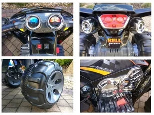 LEAN CARS Quad na Akumulator Duże Koła Czerwony - Pojazdy elektryczne dla dzieci - miniaturka - grafika 23