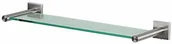 Półki łazienkowe - Spirella spirella nyo Steel Brushed szklaną półką 40 cm. 10.15573 - miniaturka - grafika 1