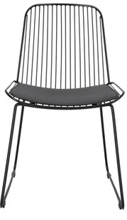 Intesi Krzesło Dill z poduszką Black - Krzesła - miniaturka - grafika 2