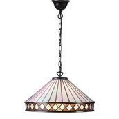 Lampy sufitowe - Interiors Zwis TIFFANY FARGO 64147 INTERIORS 64147/INT/CUBI - miniaturka - grafika 1