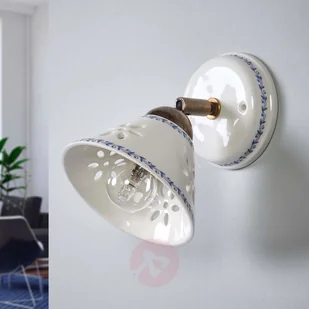 Lampa ścienna NONNA z białej ceramiki - Lampy ścienne - miniaturka - grafika 2