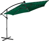 Parasole ogrodowe - STILISTA ZIELONY PARASOL OGRODOWY 3,5 M LED Z KORBKĄ 30040048 - miniaturka - grafika 1