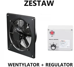 Wentylator przemysłowy wyciągowy YWF-2E-250B-92/25-B + Regulator obrotów Wentylator wyciągowy 250mm + Regulator obrotów - Wentylatory przemysłowe - miniaturka - grafika 4