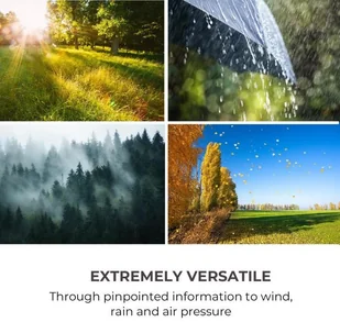 Waldbeck Waldbeck Halley profesjonalna stacja pogodowa meteorologiczna 6-w-1 pomiary wewnątrz i na zewnątrz wi-fi aplikacja WTH3-Halley - Inne urządzenia pomiarowe - miniaturka - grafika 6