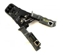 Narzędzia sieciowe - Zaciskarka złączy RJ-45/RJ-11/RJ-12 z testerem HT-022 - miniaturka - grafika 1