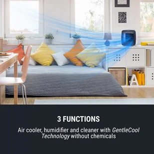 Air Cooler OneConcept OneConcept IceCube 6W 3 prędkości wiatru 600ml biały VTSA7- - Klimatyzatory - miniaturka - grafika 3