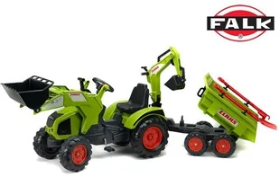Falk Traktor Claas Axos Z Koparką I Wywrotką 1010Wh - Jeździki dla dzieci - miniaturka - grafika 4