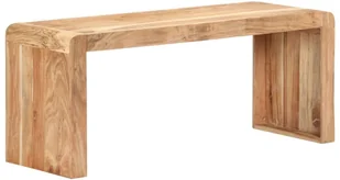 VidaXL Lumarko Ławka, 110x38x46 cm, lite drewno akacjowe 323584 VidaXL - Ławki do przedpokoju - miniaturka - grafika 9