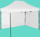 Pawilony ogrodowe - Expodom Namiot ekspresowy 2x3m - stalowy, Biały, 2 ściany boczne - miniaturka - grafika 1