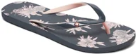 Klapki i japonki damskie - Roxy japonki damskie PORTOFINO II Blue Ashes BA9 - miniaturka - grafika 1