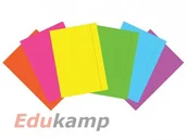 Teczki i skoroszyty - Interdruk Teczka z gumką A4+ Fluo mix kolorów TC70INT - miniaturka - grafika 1