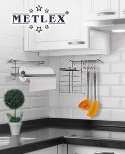 KingHoff Metlex Lumarko Reling kuchenny 10 elementowy metlex mx-4540 srebrny MX-4540 - Przybory do gotowania - miniaturka - grafika 3