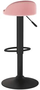 vidaXL Lumarko Stołek barowy, różowy, obity aksamitem 333595 - Taborety i hokery - miniaturka - grafika 5
