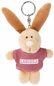 Breloki - NICI NICI 44632 breloczek do kluczy zając z T-shirtem Larissa 10 cm, beżowy 44632 - miniaturka - grafika 1