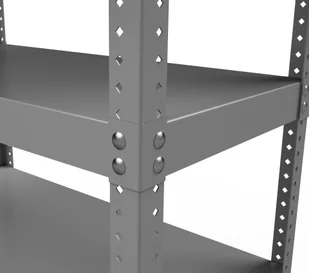 Marbo Regały Regał metalowy Hard Metal 220x100x50 5P 1125 kg hardmetal_220x100x50x5 - Szafy i regały magazynowe - miniaturka - grafika 6