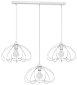 Lampy sufitowe - Solar Decoland Żyrandol na drutu 3xE27/60W/230V biały - miniaturka - grafika 1