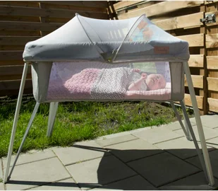 Soozly  Łóżeczko turystyczne z moskitierą Szary 64655 - Łóżeczka i kojce - miniaturka - grafika 2