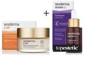 Zestawy kosmetyków damskich - Sesderma C-VIT Moisturizing Facial Cream + Sesgen 32 Serum ZESTAW Krem nawilżający 50 ml + Serum aktywujące komórki 30 ml - miniaturka - grafika 1