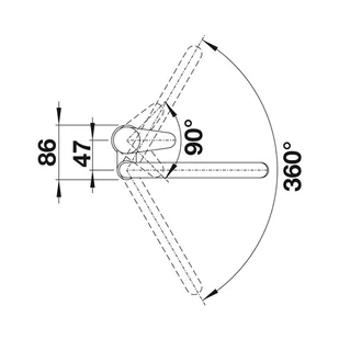 Blanco JETA biały 519730 - Baterie kuchenne - miniaturka - grafika 4