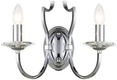 Lampy ścienne - EVO Kinkiet LAMPA ścienna EVO W02779CH metalowa OPRAWA świecznikowa chrom EVO W02779CH - miniaturka - grafika 1