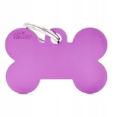 Odblaski i adresówki - My Family Basic Adresówka psa Duża Kość Fioletowa - miniaturka - grafika 1