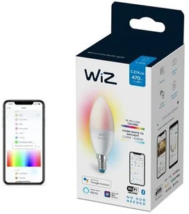 WiZ WiZ żarówka LED E14 C37 4,9W 470lm 2200-6500K + RGB 8718699787097 8718699787097 - Żarówki LED - miniaturka - grafika 2