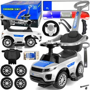 Jeździk Chodzik Pchacz Policja 6w1 Limited Edition - Chodziki - miniaturka - grafika 4
