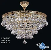 Lampy sufitowe - Elita bohemia Plafon kryształowy na 6 żarówek - Bohemia L 740/6/05 - miniaturka - grafika 1