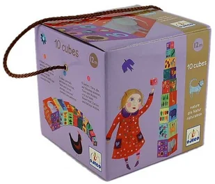 Djeco Tekturowe klocki Zwierzęta - Klocki - miniaturka - grafika 2