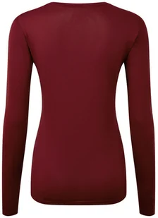 RONHILL RONHILL Koszulka biegowa z długim rękawem damska CORE L/S TEE bordowa - Bielizna sportowa damska - miniaturka - grafika 2