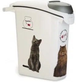 Curver Pojemnik na karmę lub żwirek dla kota 10kg 27L biały 241096 - Pojemniki kuchenne - miniaturka - grafika 4