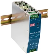 Zasilacze i transformatory - Mean Well Zasilacz LED DR 120W 24V/DC DR-120-24 - miniaturka - grafika 1