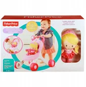 Wózki dla lalek - Fisher Price Wózek Chodzik Księżniczki + Lalka - miniaturka - grafika 1