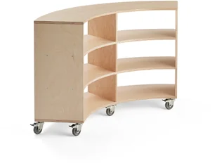 AJ Produkty Mobilny regał półkowy OSCAR, wysoki, 1500x375x1238 mm, brzoza - Meble do szkół i przedszkoli AJ Produkty Mobilny regał półkowy OSCAR, wysoki, 1500x375x1238 mm, brzoza - Meble do szkół i przedszkoli - miniaturka - grafika 1