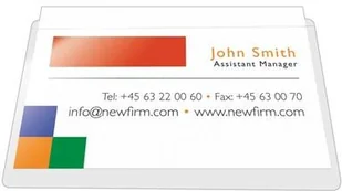 Q-Connect Kieszeń samoprzylepna na wizytówki, rozc. na dł. boku, 60x95mm, 100szt. KF27040 - Akcesoria do pakowania - miniaturka - grafika 3