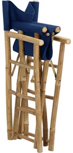 vidaXL Składane krzesła reżyserskie 2 szt., niebieskie, bambus/tkanina! 313030 - Fotele i krzesła ogrodowe - miniaturka - grafika 8