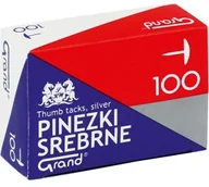 Artykuły biurowe - KW Trade Pinezki srebrne - miniaturka - grafika 1