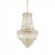 Lampy sufitowe - Ideal Lux Żyrandol Dubai SP10 207216 klasyczna oprawa wisząca w kolorze złotym 207216 - miniaturka - grafika 1