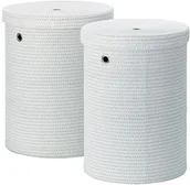 Kosze na bieliznę - Kela kosz regałowy" zestaw rimossa zestaw pudełek worek na pranie, materiału, biały 22980 - miniaturka - grafika 1