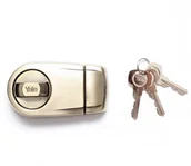 Zamki i wkładki - Yale Zamek nawierzchniowy Y2D mosiądz patynowany - miniaturka - grafika 1