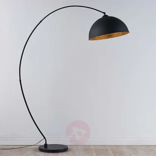 Lindby „LW Curved Stehleuchte Jonera”  „schwarz und golden” - Lampy stojące - miniaturka - grafika 4