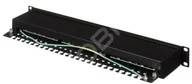 Panele krosownicze - A-LAN Patch panel 1U 19" STP 24 porty kat.5e LSA Q-LANTEC PK-S5-1 - miniaturka - grafika 1