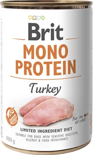 Brit MONO PROTEIN TURKEY 400g - Mokra karma dla psów - miniaturka - grafika 2