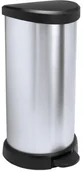 Akcesoria łazienkowe - Curver Kosz na śmieci metalizowany 40L z pedałem 181125 - miniaturka - grafika 1