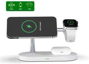 TECH-PROTECT Magnetyczna ładowarka bezprzewodowa TECH-PROTECT 3IN1 MAGNETIC MAGSAFE WIRELESS CHARGER biała 18765 - Ładowarki do telefonów - miniaturka - grafika 7