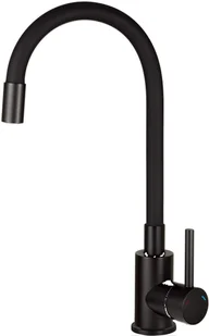 Deante LUNO Bateria zlewozmywakowa stojąca z elastyczną wylewką Czarny mat BOC_N72M - Baterie kuchenne - miniaturka - grafika 2