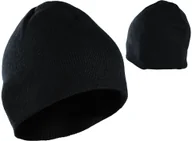 Czapki damskie - Ciepła Czapka Zimowa Beanie Watch Cap - Czarna - miniaturka - grafika 1