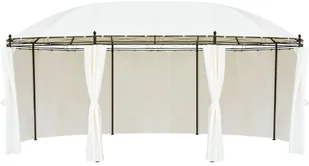 vidaXL Altana ogrodowa kolor śmietankowy 530x350x265 cm 42138 - Parasole ogrodowe - miniaturka - grafika 13