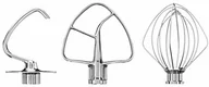 Akcesoria i części do robotów kuchennych - KitchenAid Mieszadło ze stali szlachetnej zestaw 3 szt.  5KSM5TH3PSS - miniaturka - grafika 1