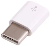 Akcesoria do komputerów jednopłytkowych - RPi akcesoria Adapter USB micro-B na USB-C - oryginalny dla Raspberry Pi 4 - biały RPI-14660 - miniaturka - grafika 1